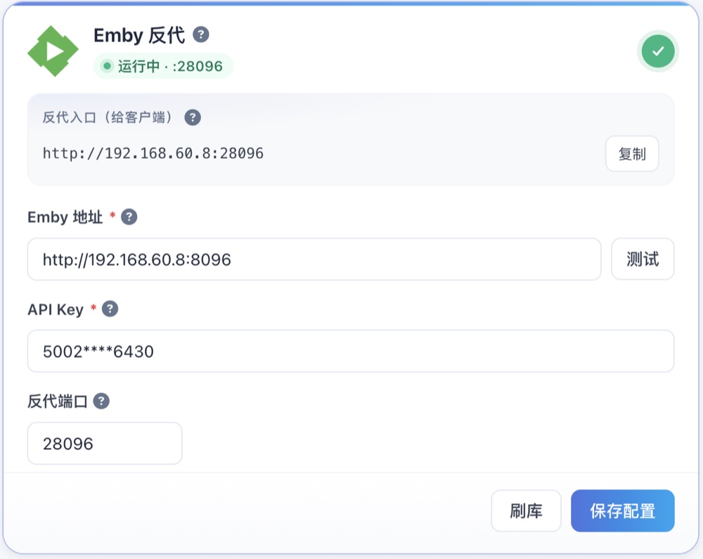 Emby 反代配置